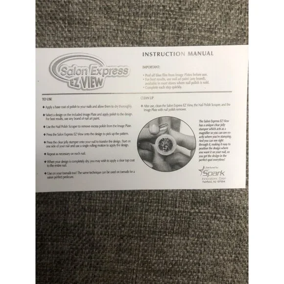 Salon Express Ez View Nail Stamper Deluxe Kit with Carrying Pouch - Picture 2 of 3